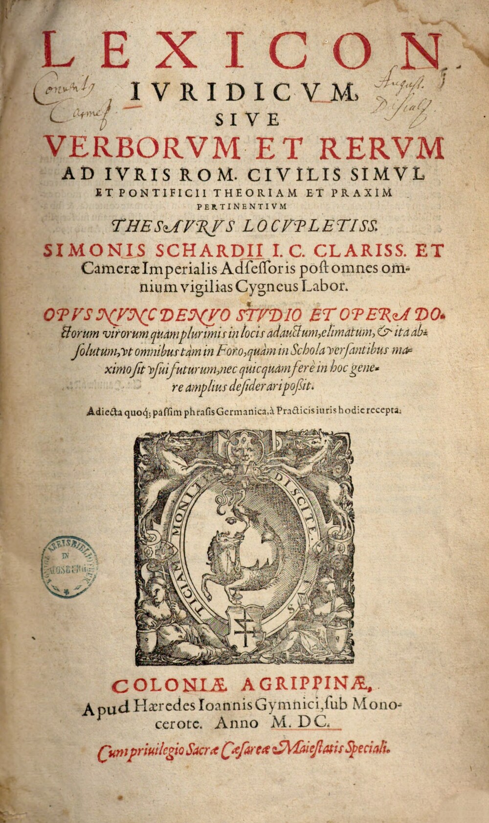 Cover für Lexicon iuridicum