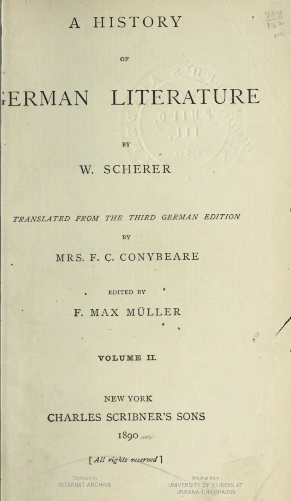Cover für A history of German literature