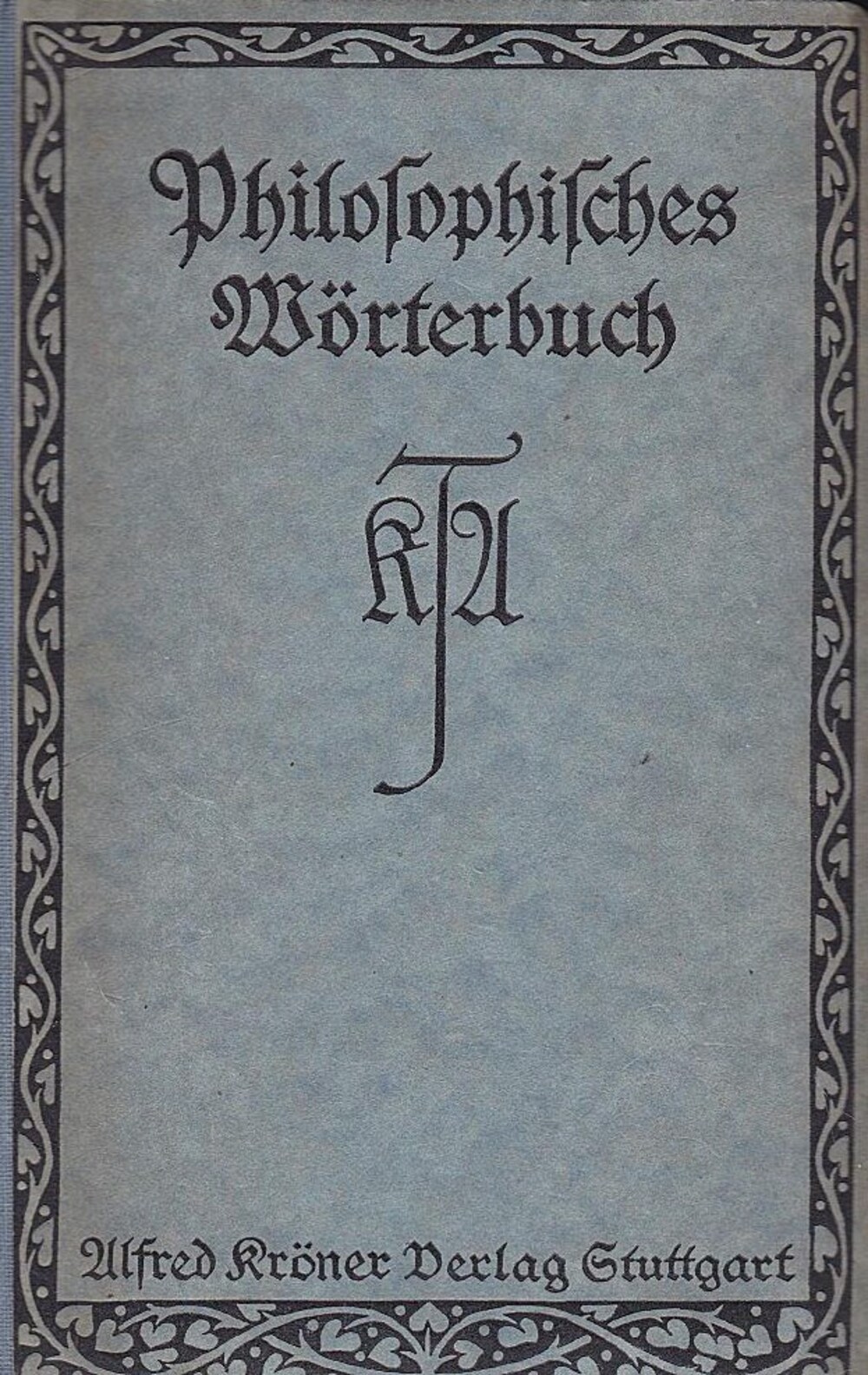 Cover für Philosophisches Wörterbuch