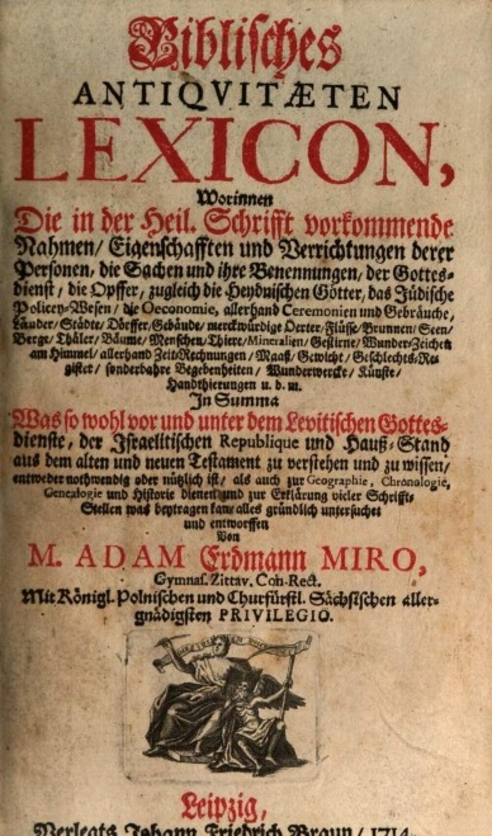 Cover für Allgemeines biblisches Lexicon