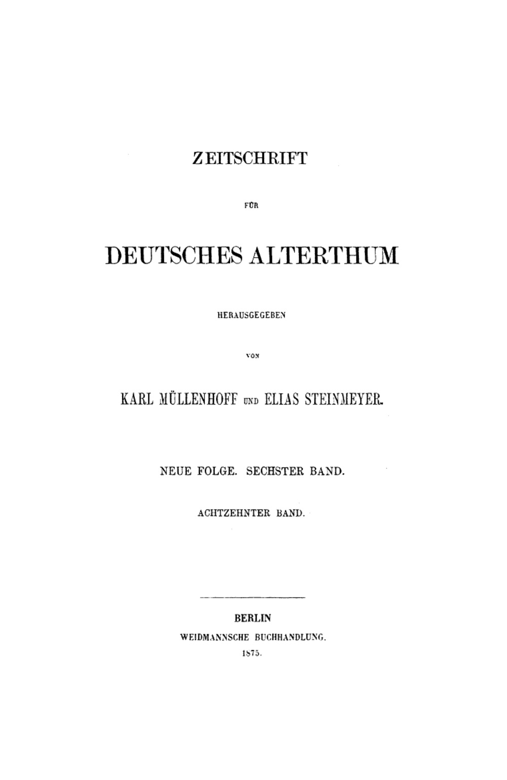 Cover für Zu Zs. 17, 84
