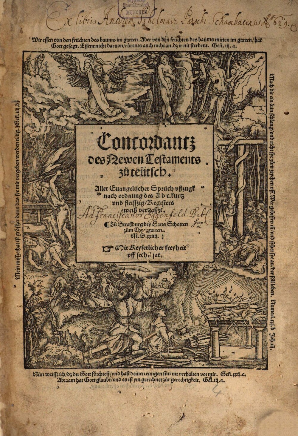Cover für Concordantz des Newen Testaments zu teütsch