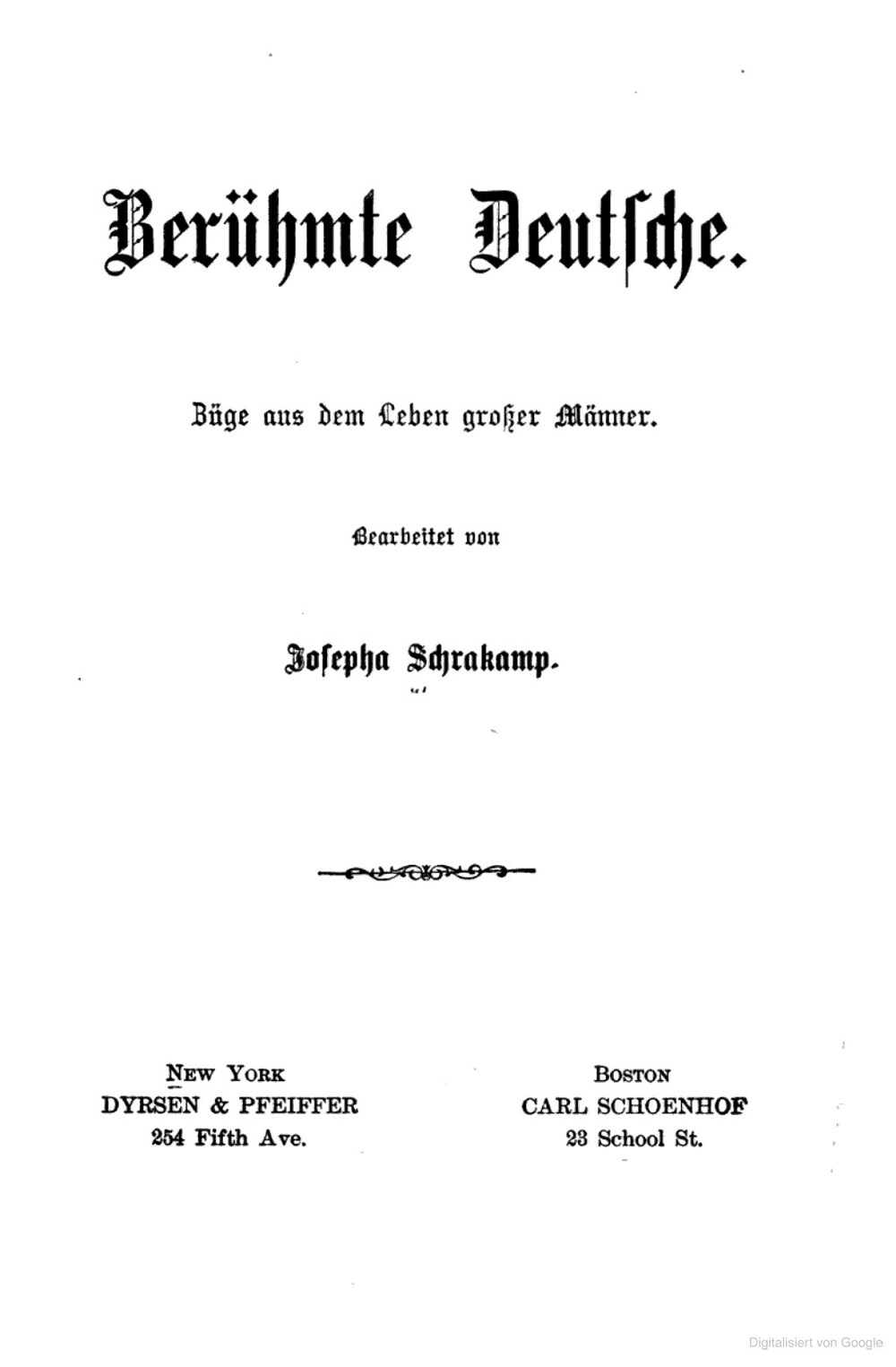 Cover für Berühmte Deutsche
