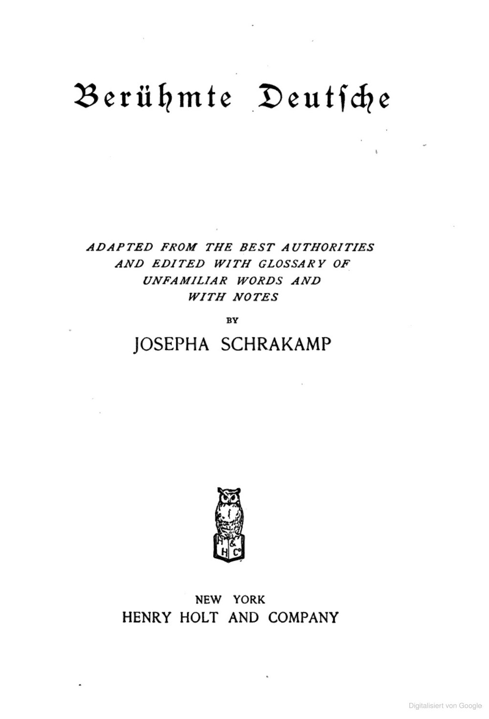 Cover für Berühmte Deutsche