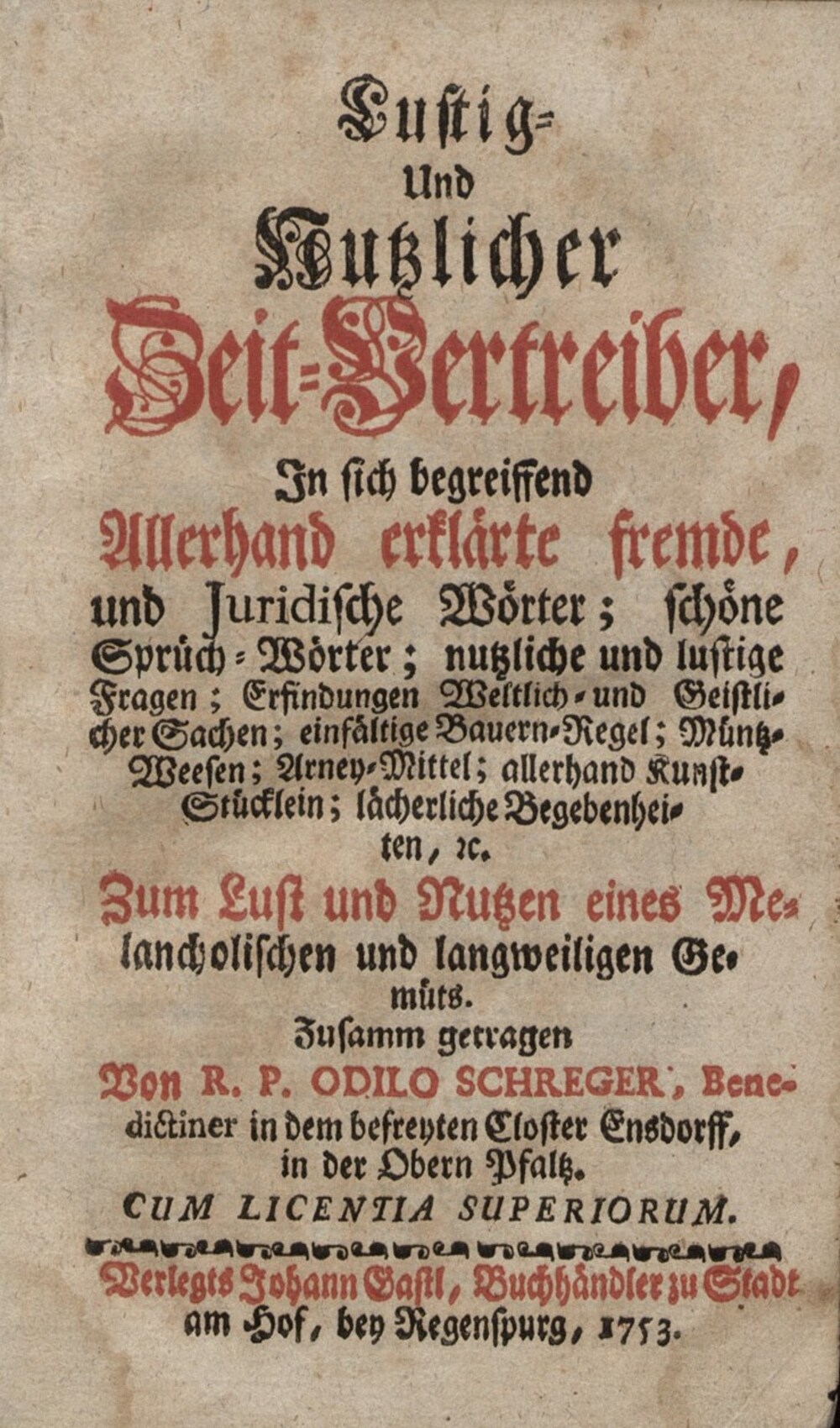 Cover für Lustig- Und Nutzlicher Zeit-Vertreiber