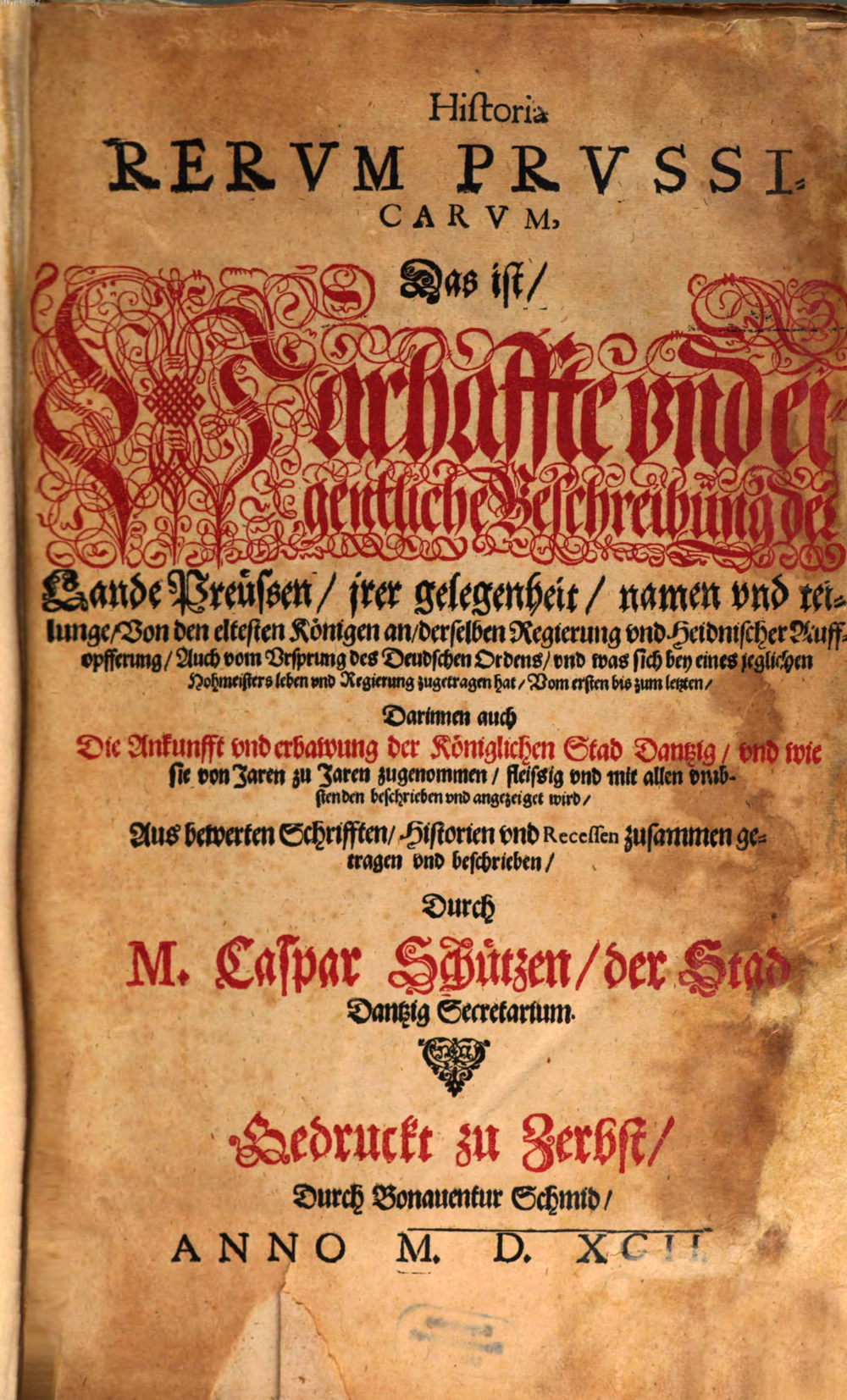 Cover für Historia rerum Prussicarum
