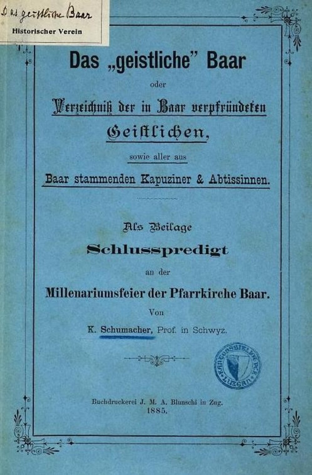 Cover für Das "geistliche" Baar