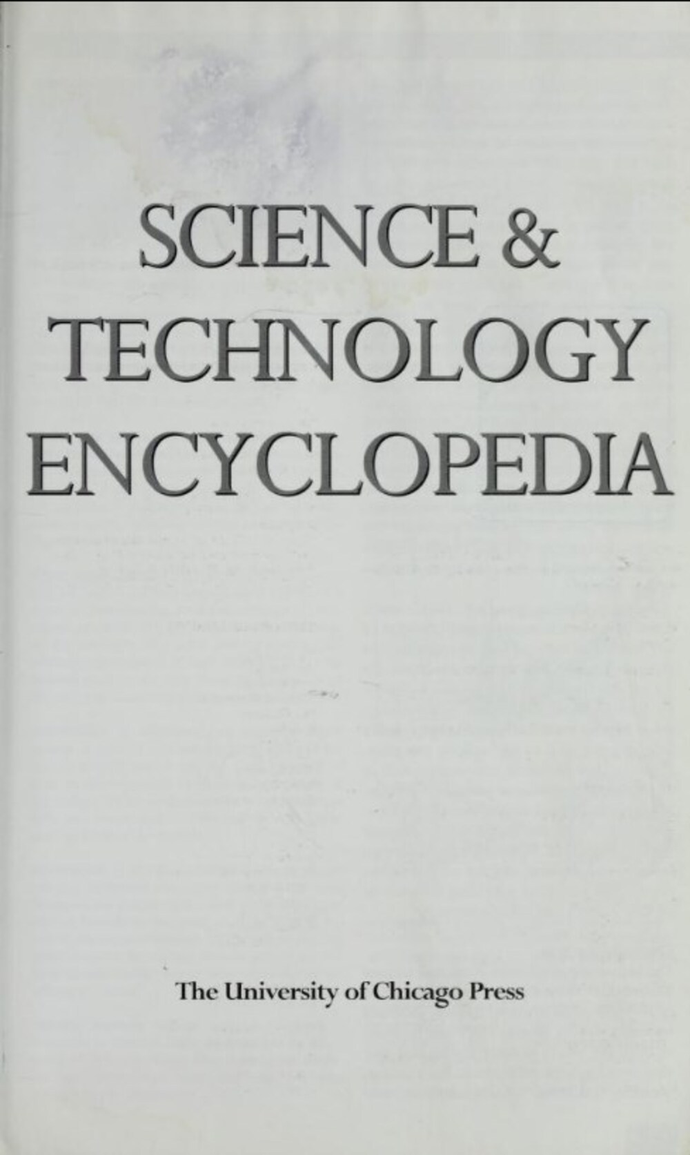 Cover für Science & technology encyclopedia