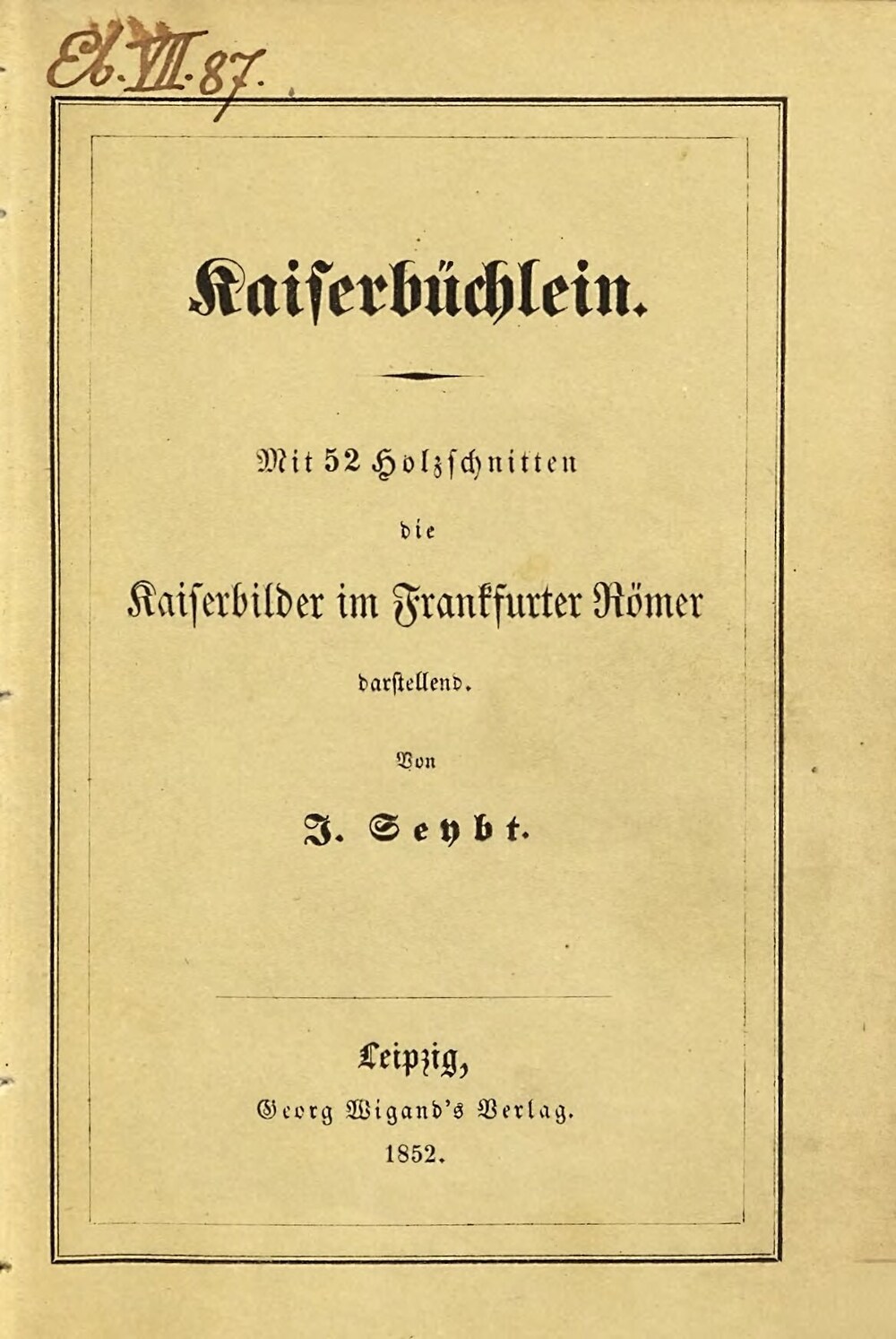 Cover für Kaiserbüchlein