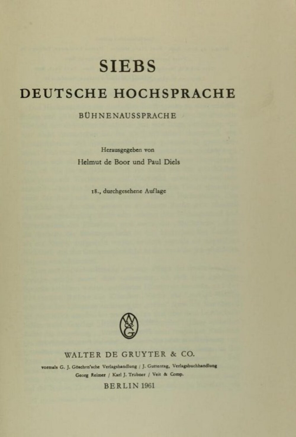 Cover für Deutsche Hochsprache