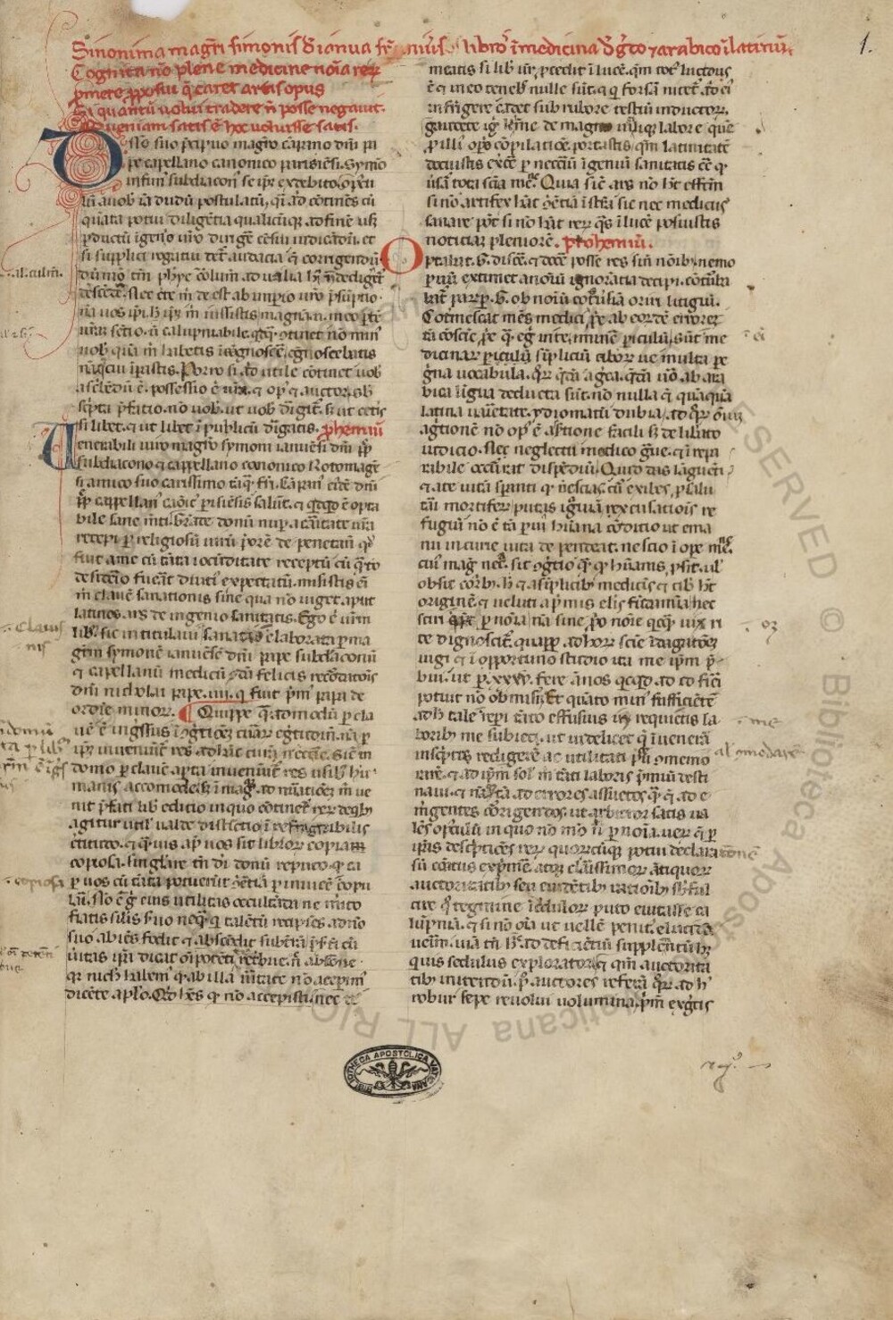 Cover für Synonyma medicinae
