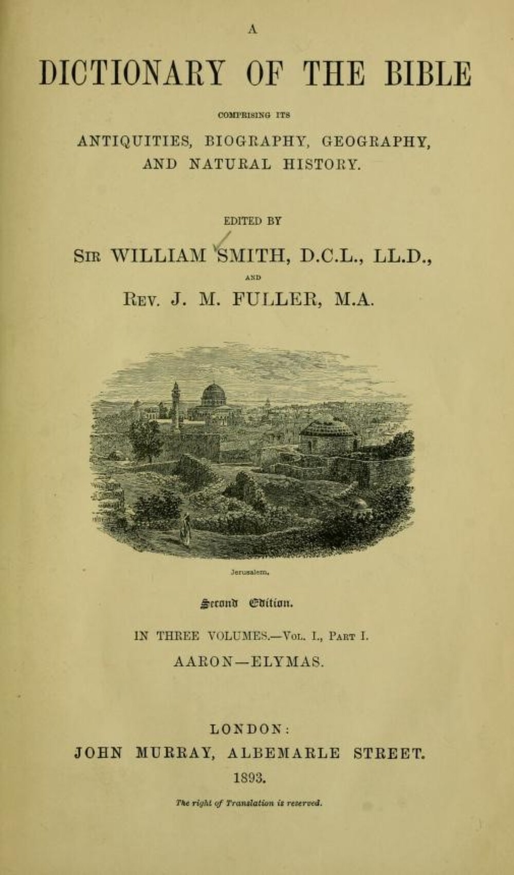 Cover für A dictionary of the Bible