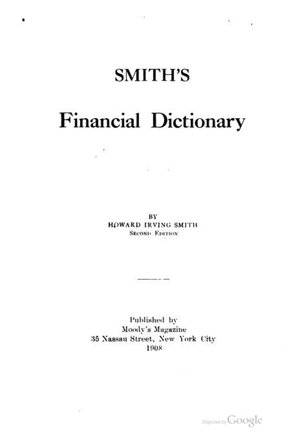 Cover für Financial dictionary