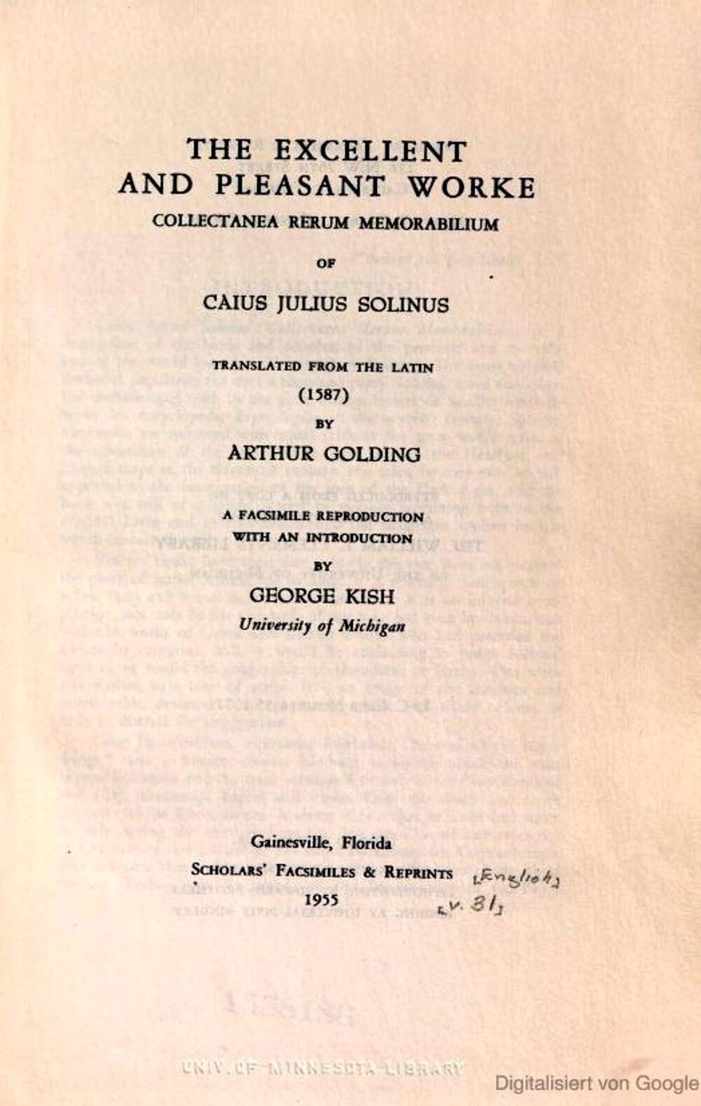 Cover für The excellent and pleasant worke