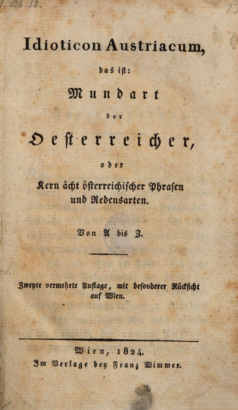 Cover für Idioticon Austriacum