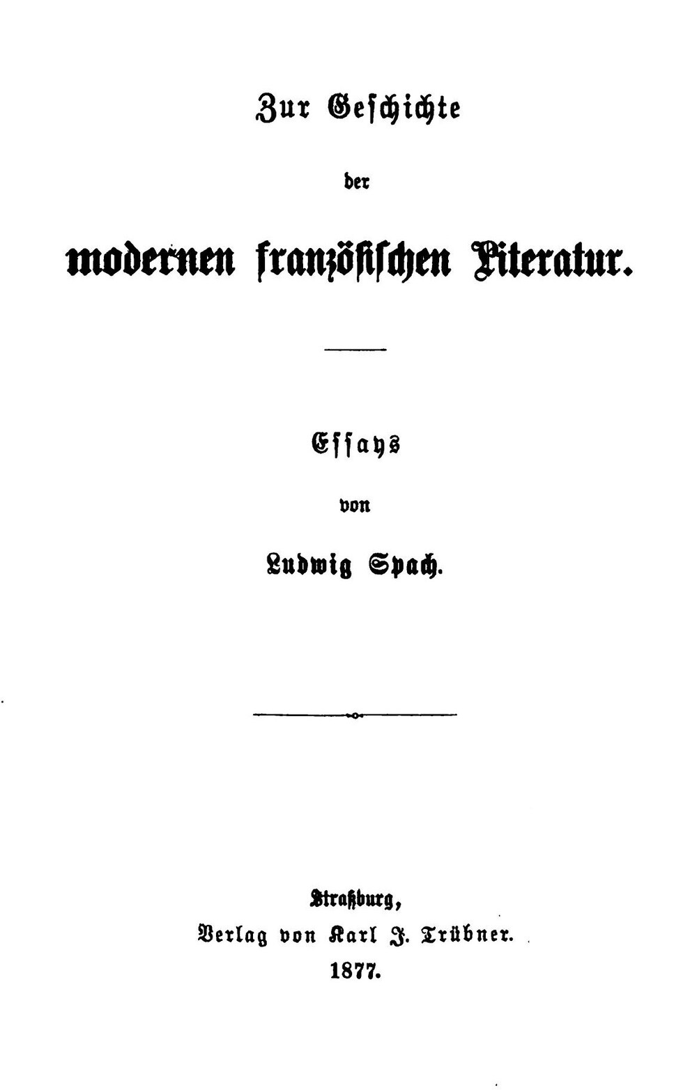Cover für Zur Geschichte der modernen französischen Literatur
