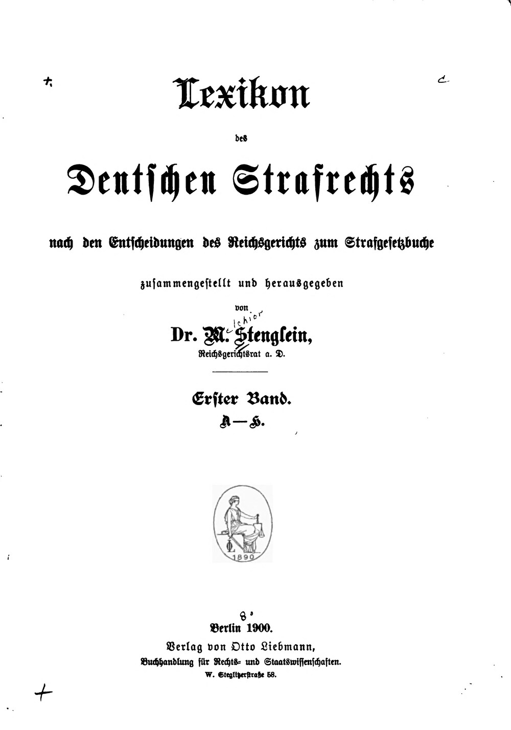 Cover für Lexikon des deutschen Strafrechts
