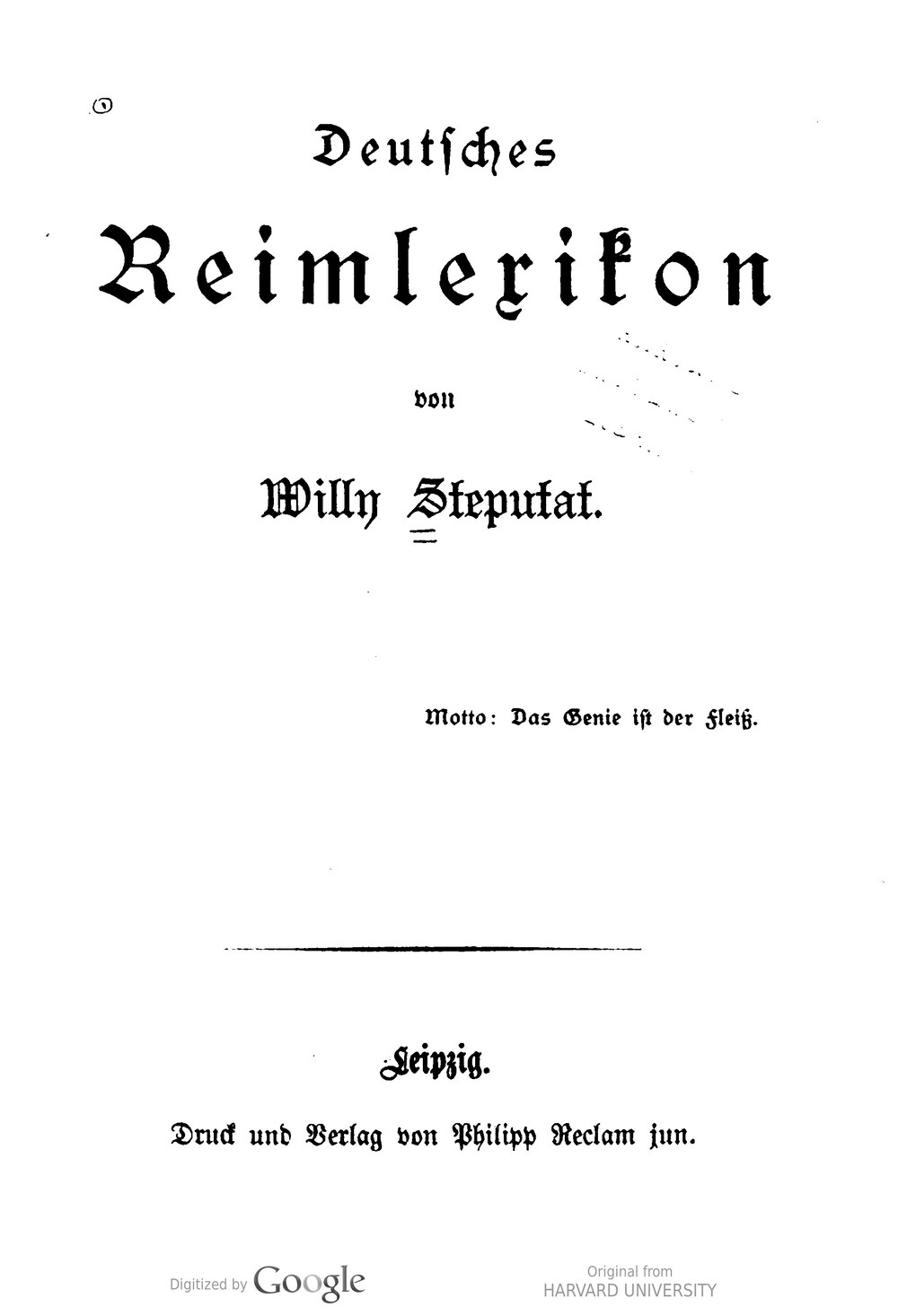 Cover für Reimlexikon