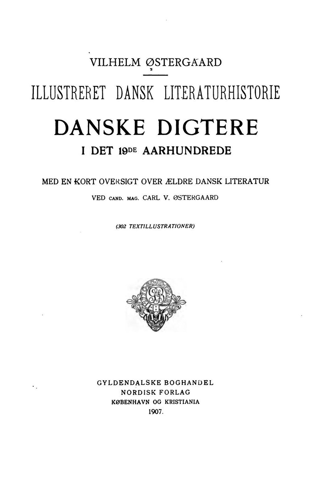 Cover für Illustreret dansk literaturhistorie