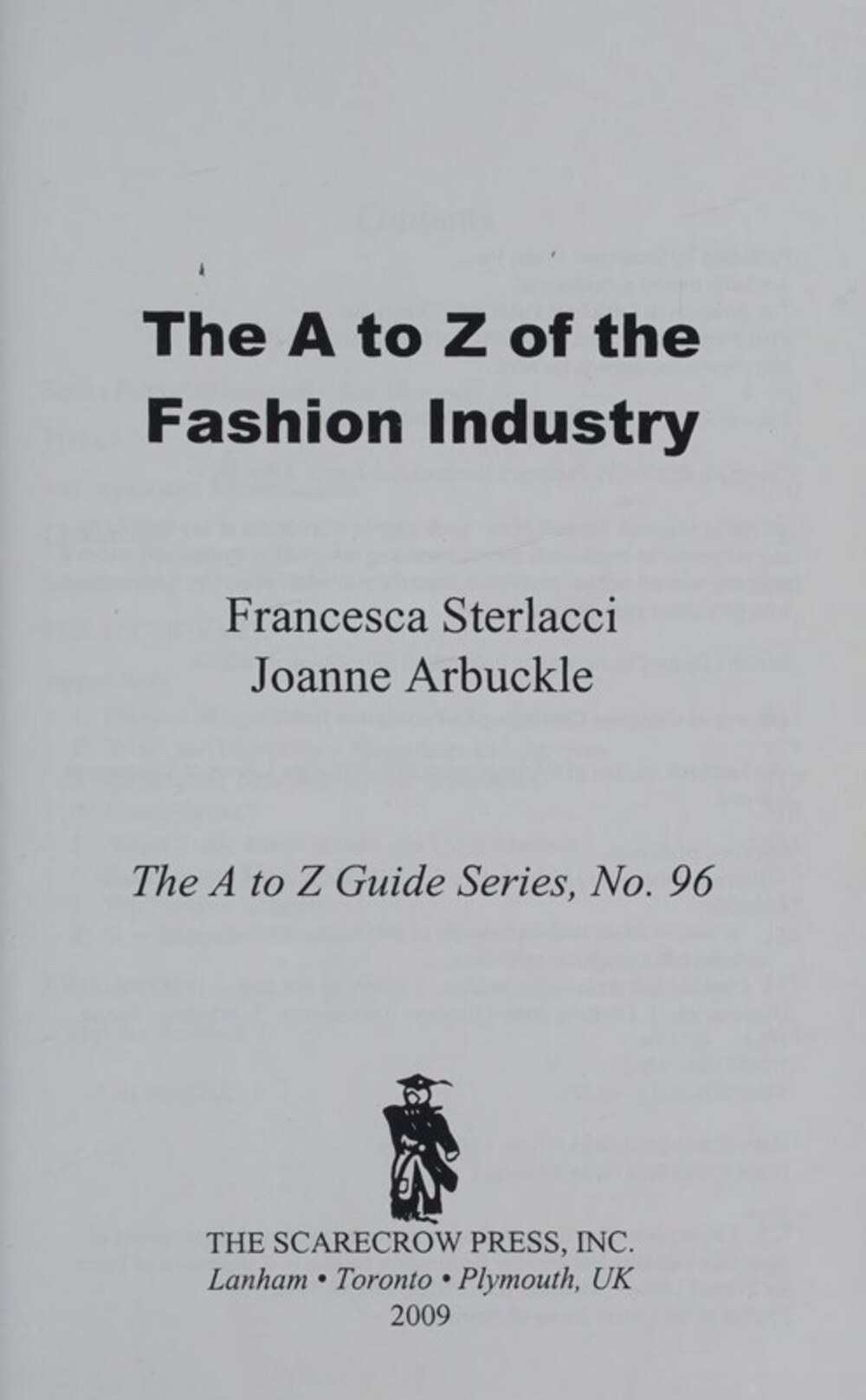 Cover für The A to Z of the fashion industry