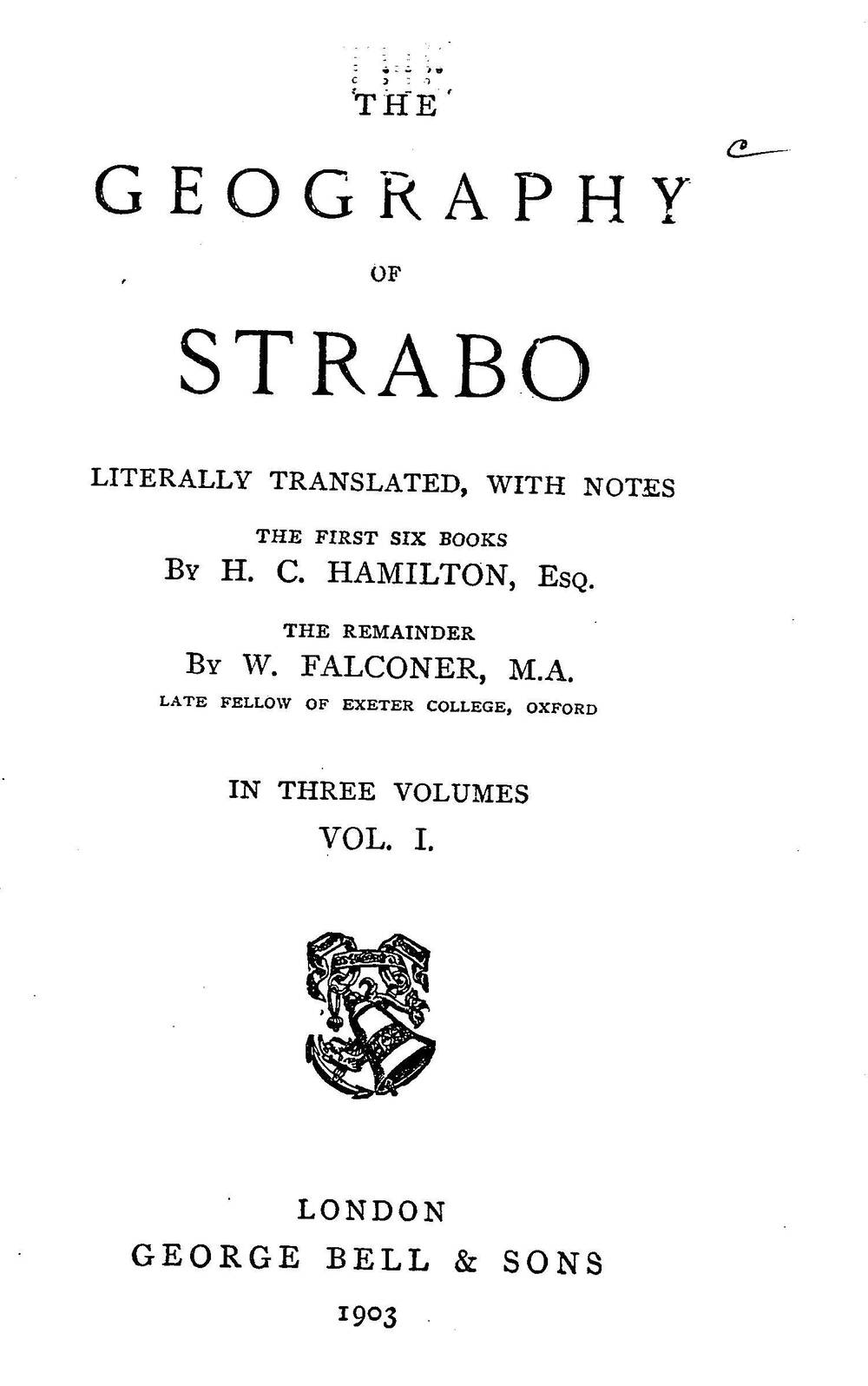 Cover für The geography of Strabo