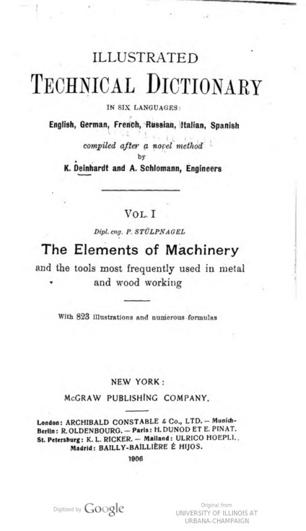Cover für The elements of machinery