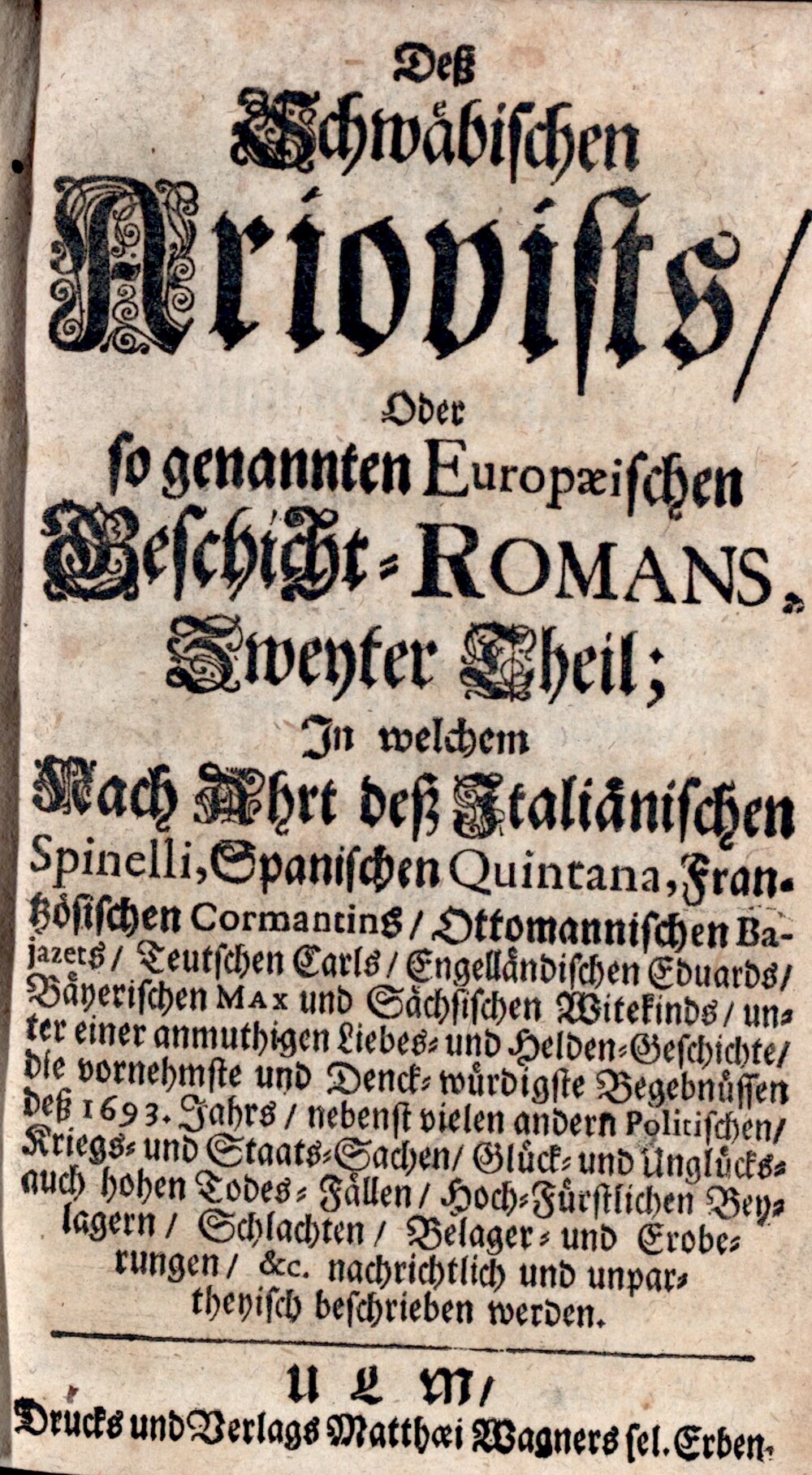 Cover für Der Schwäbische Ariovist