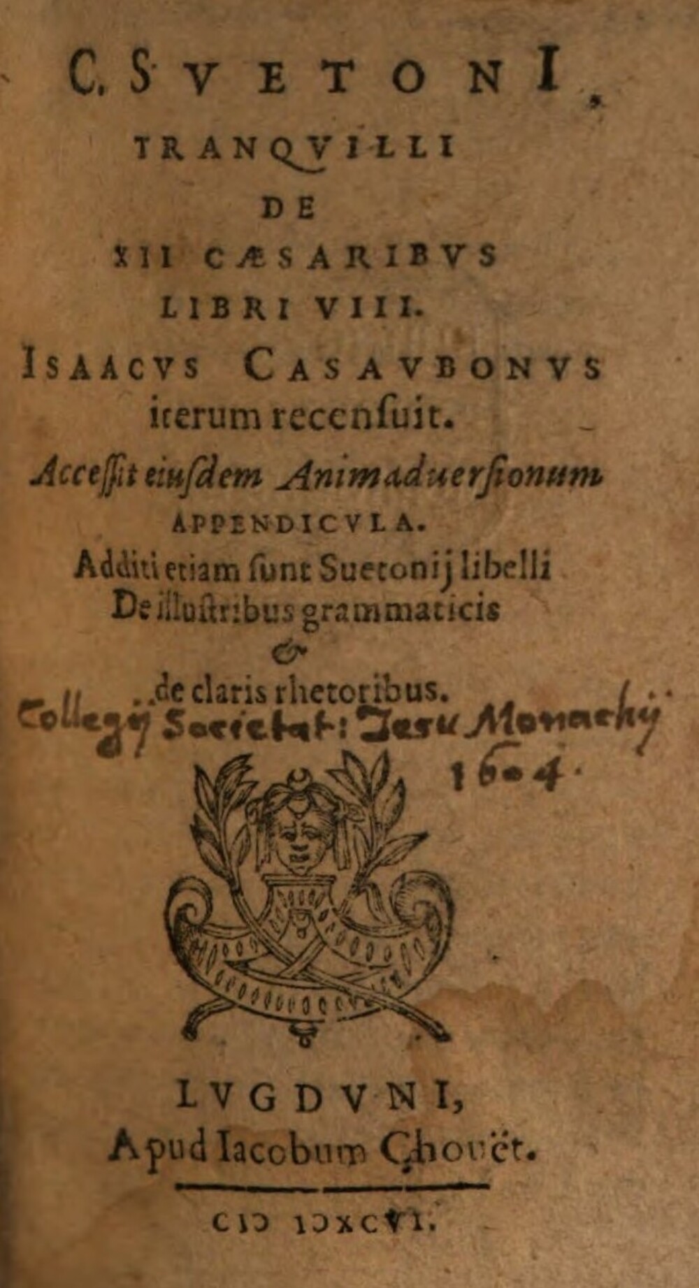 Cover für De XII caesaribus libri VIII