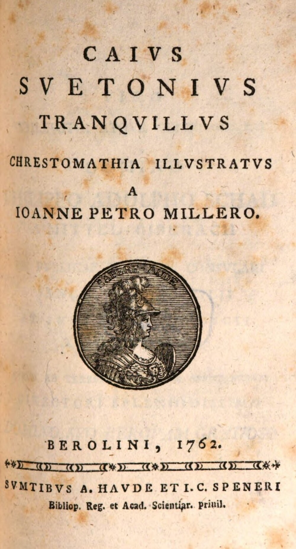 Cover für Caius Suetonius Tranquillus