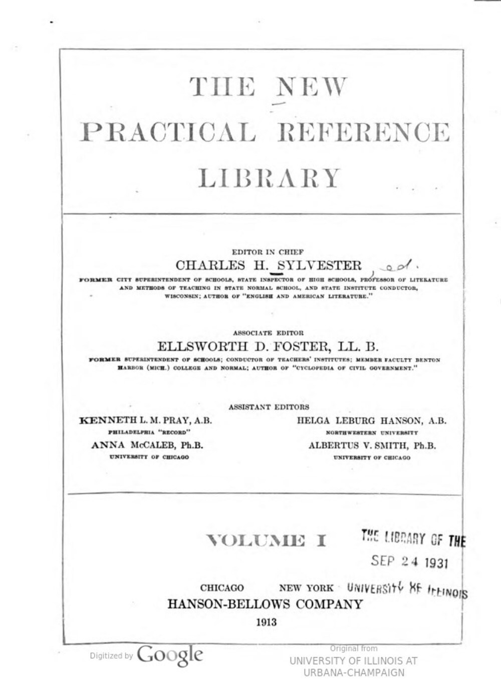 Cover für The new practical reference library