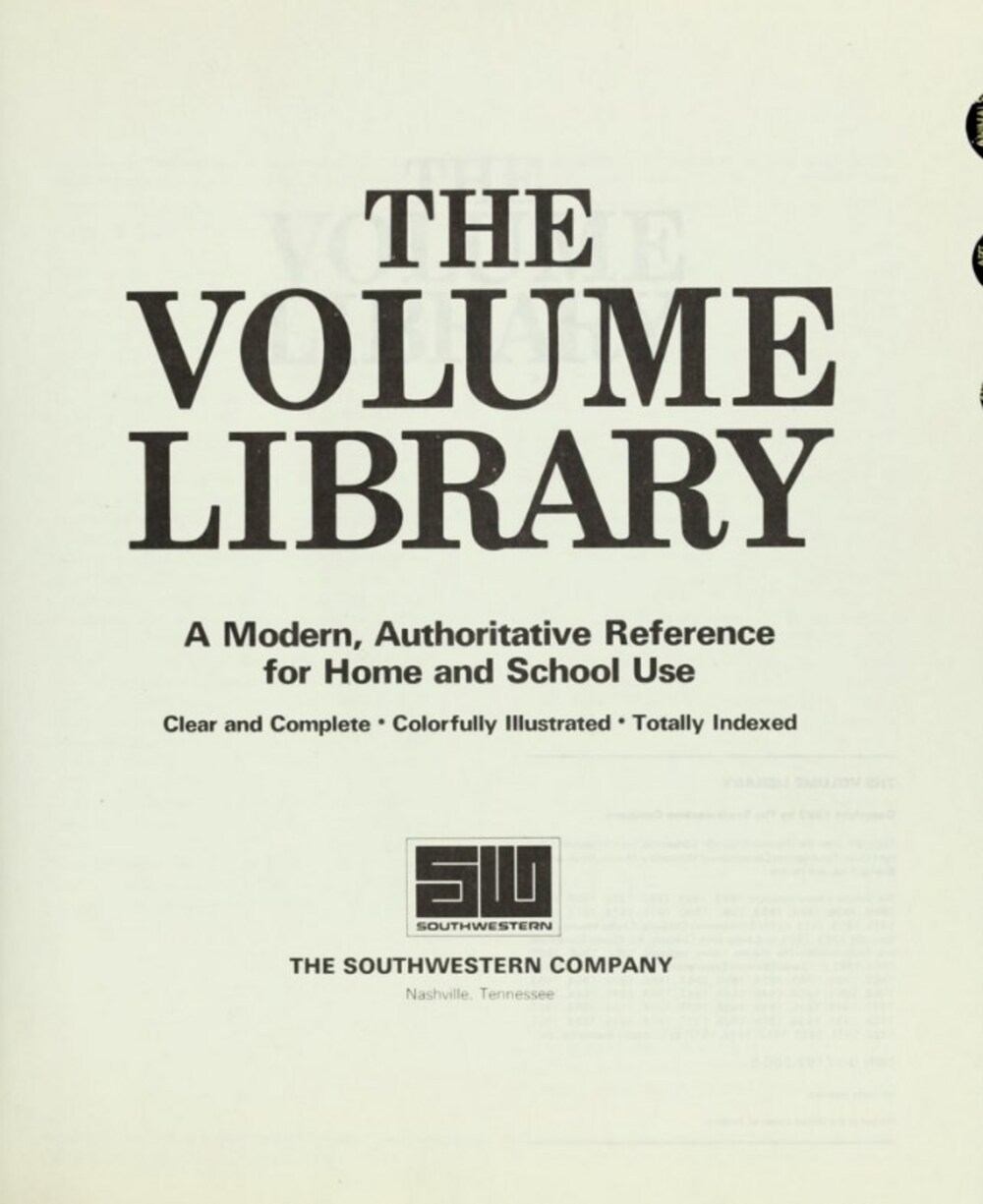 Cover für The volume library