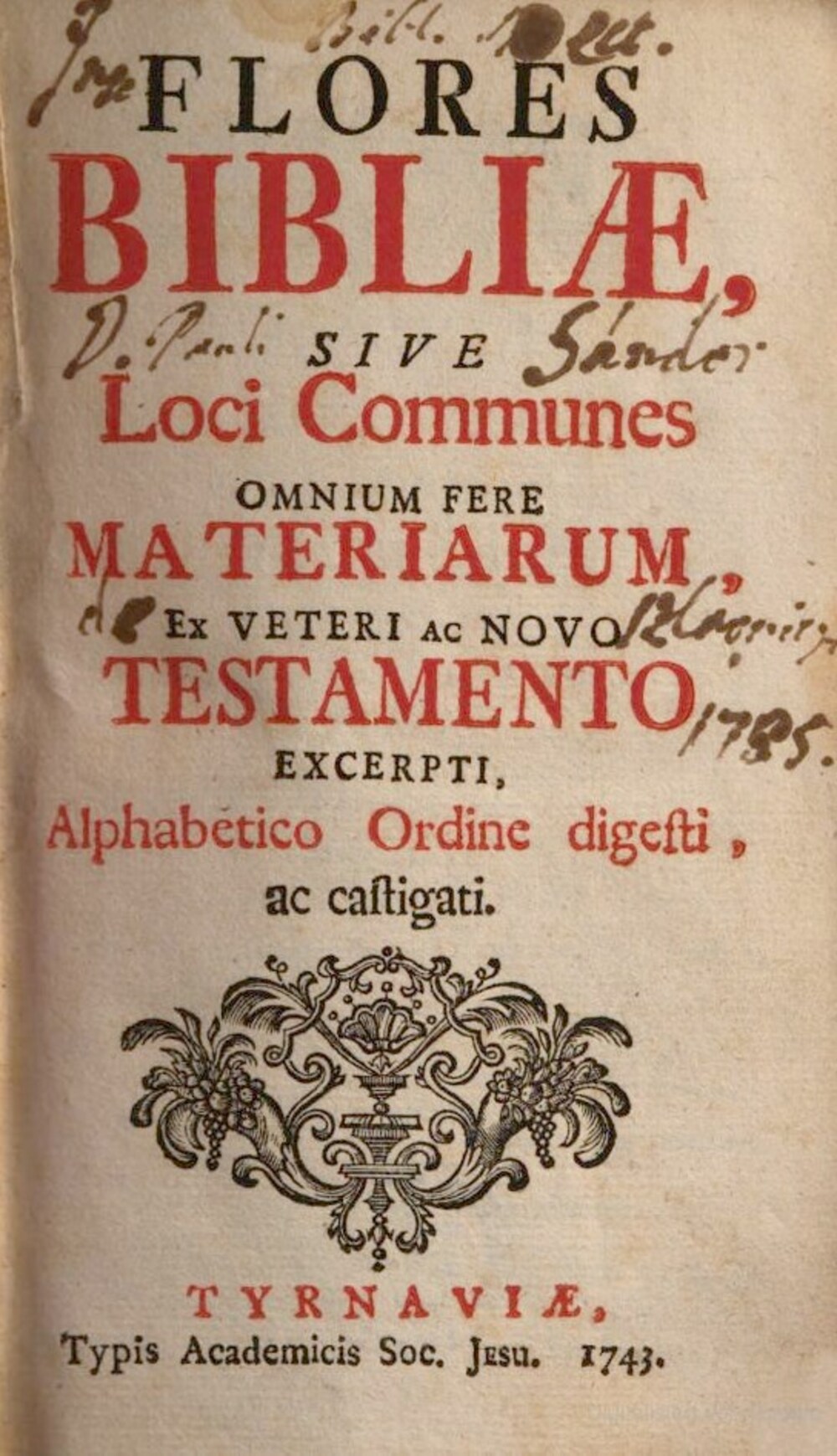 Cover für Flores bibliae