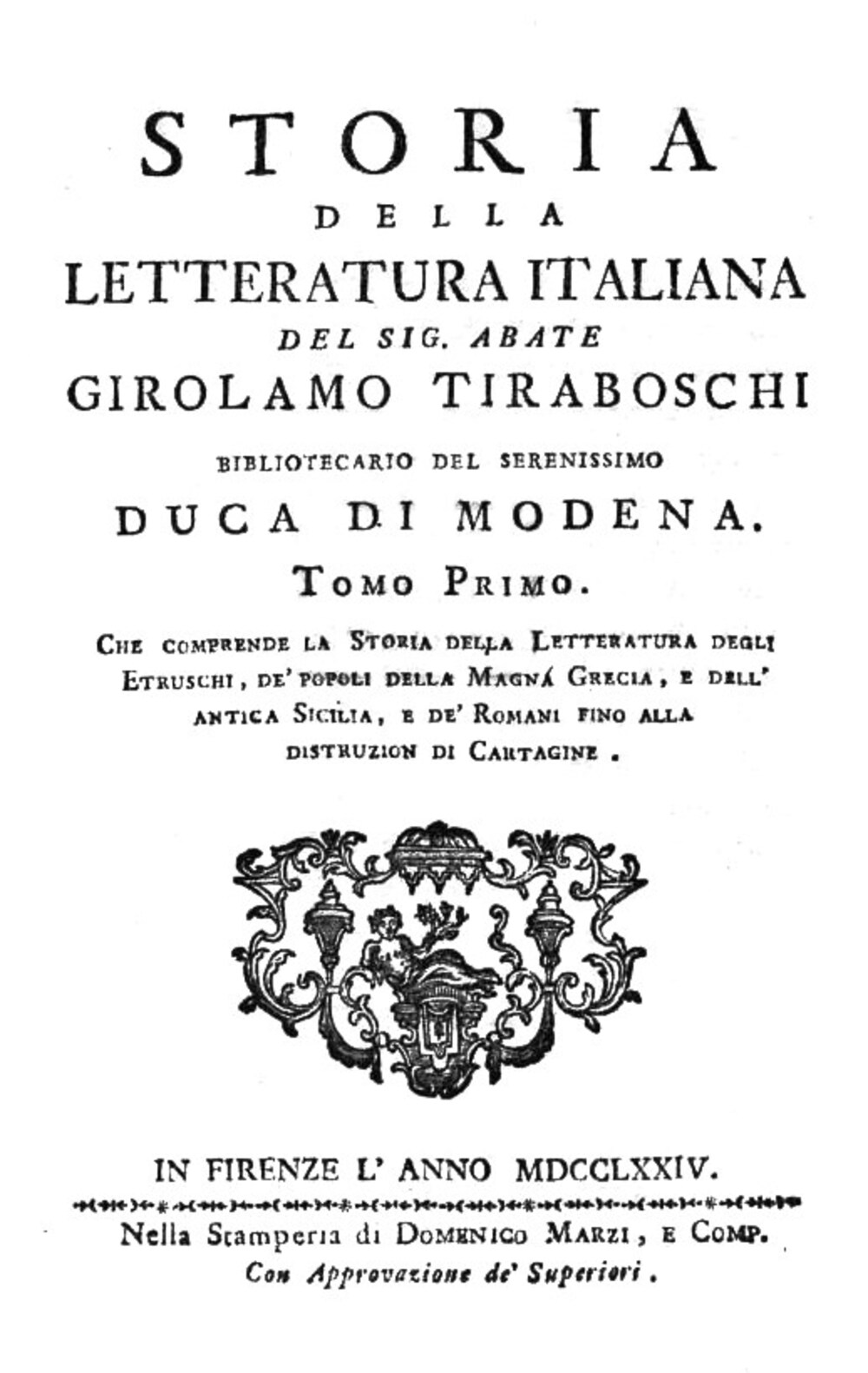 Cover für Storia della letteratura italiana