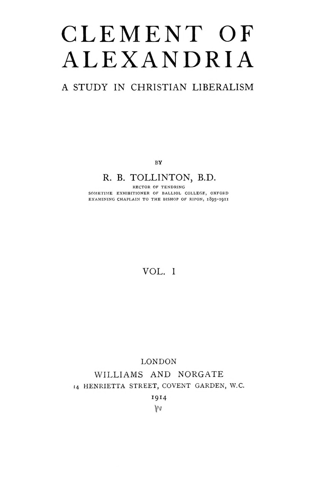 Cover für Clement of Alexandria
