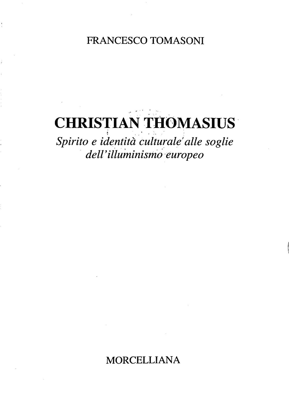 Cover für Christian Thomasius