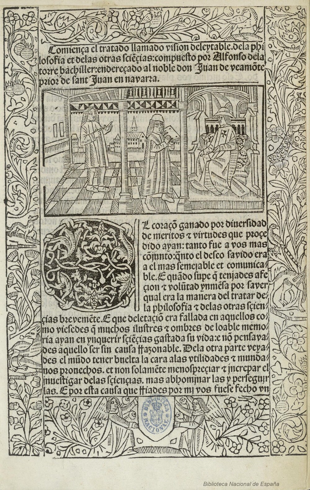 Cover für El tratado llamado vision deleytable de la philosofia et delas otras sciencias
