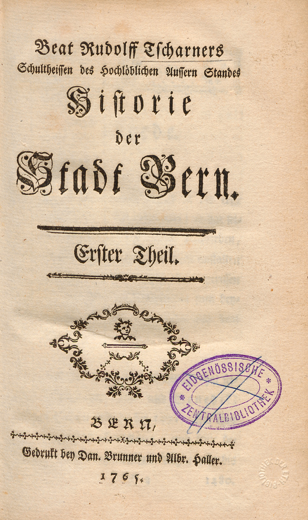 Cover für Historie der Stadt Bern