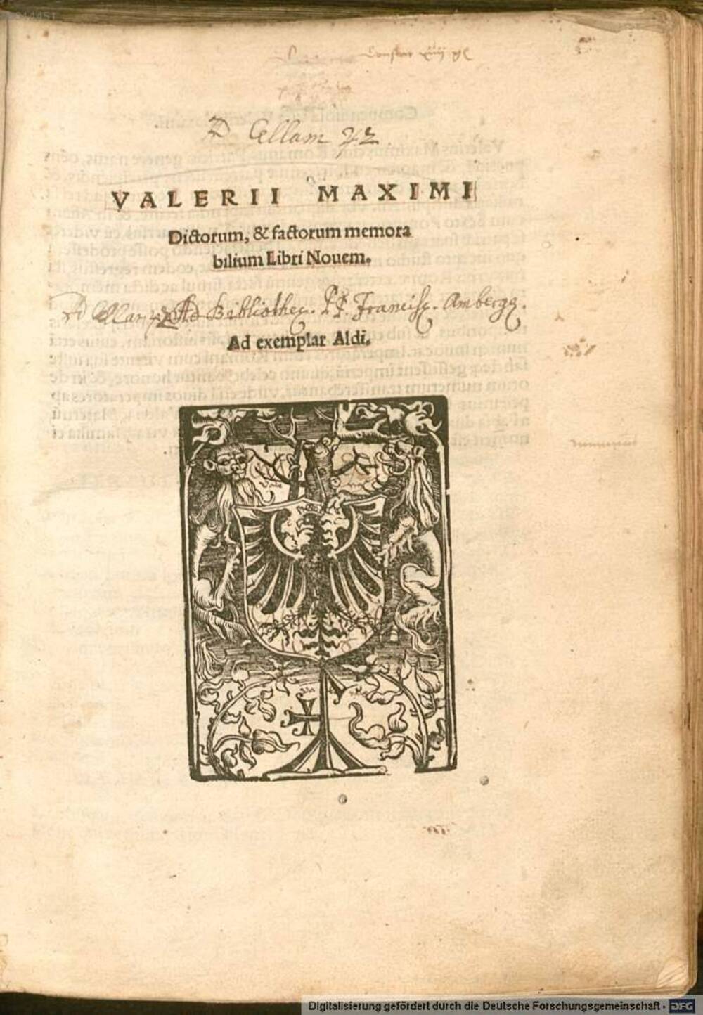 Cover für Dictorum, & factorum memorabilium libri novem