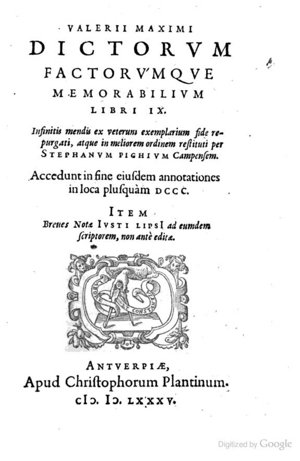 Cover für Dictorum factorumque memorabilium libri IX