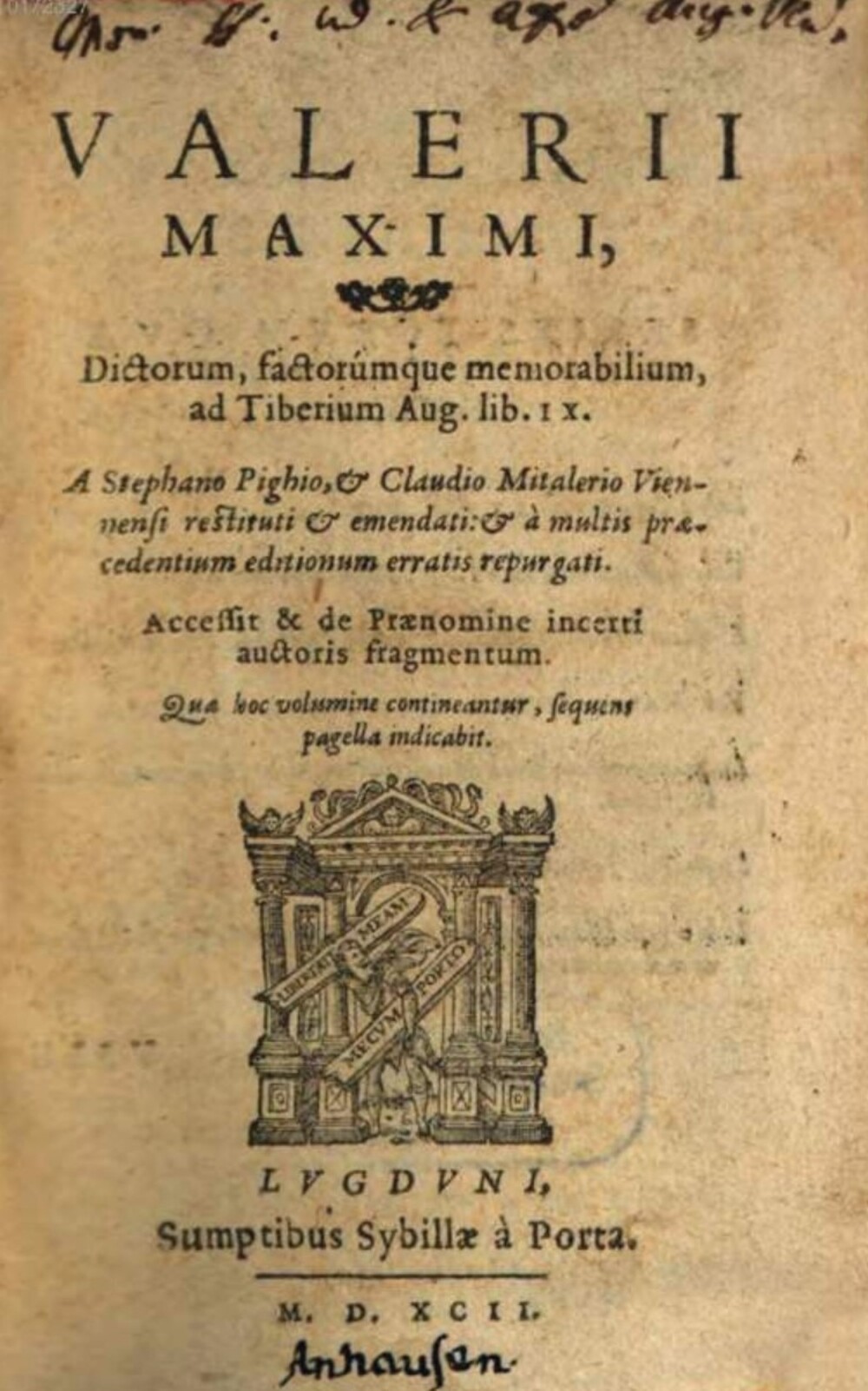 Cover für Dictorum, factorumque memorabilium, ad Tiberium Aug. lib. IX