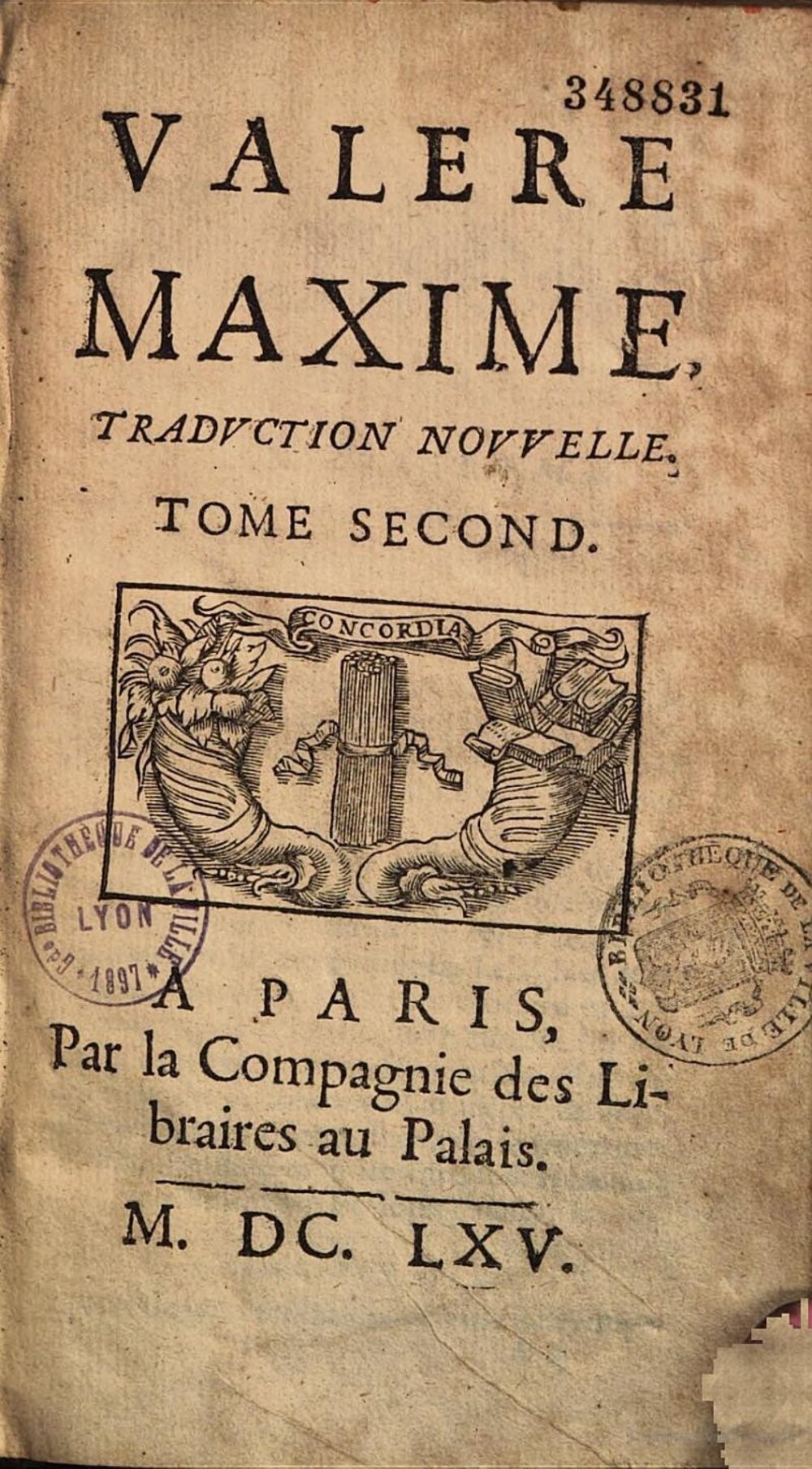 Cover für Valère Maxime