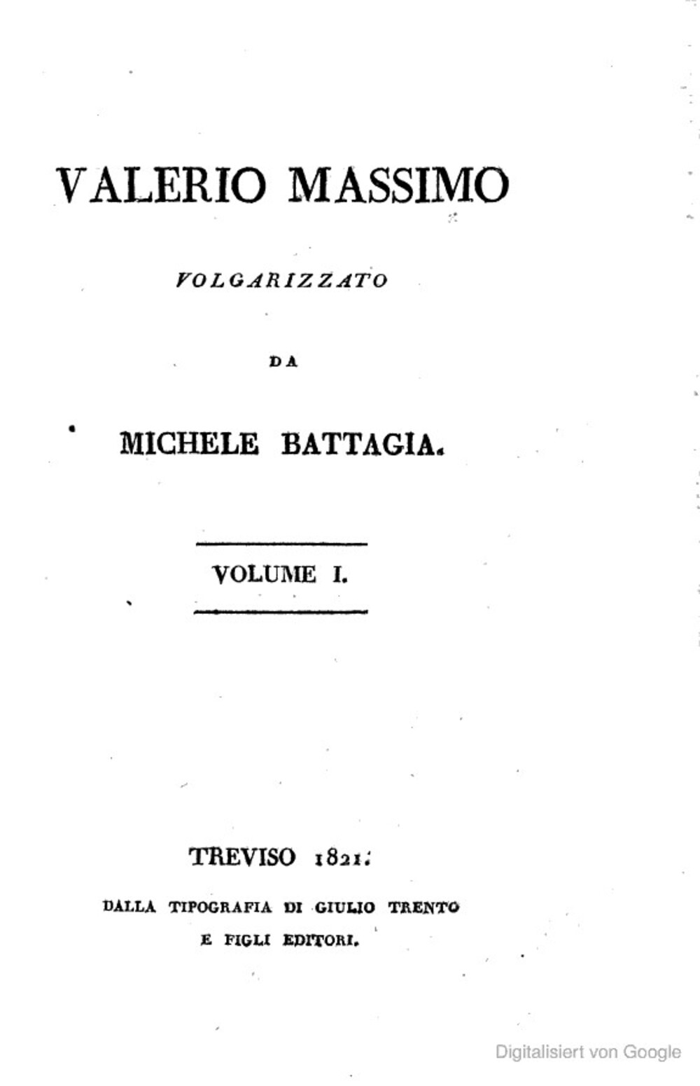 Cover für Valerio Massimo