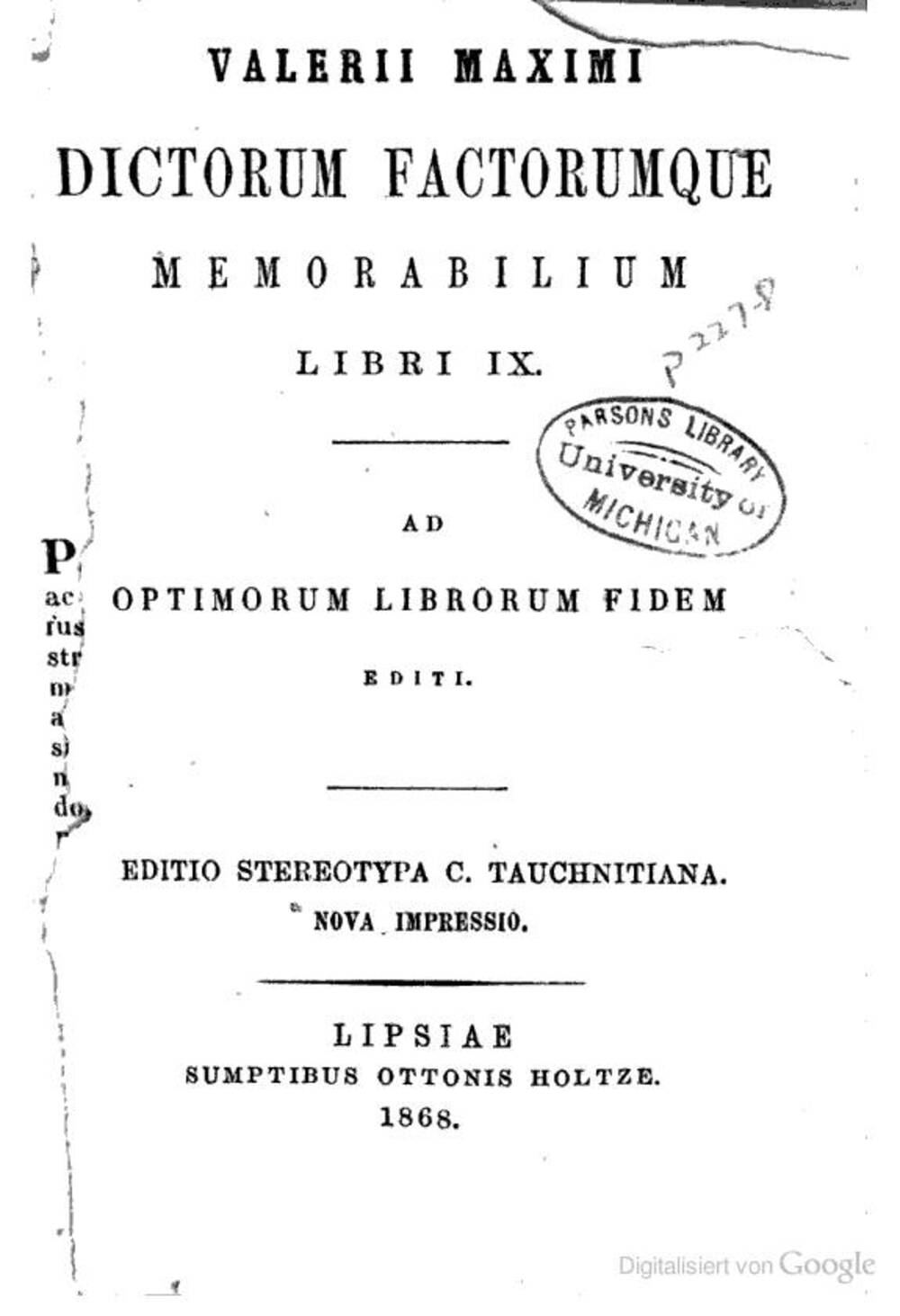 Cover für Dictorum factorumque memorabilium libri IX