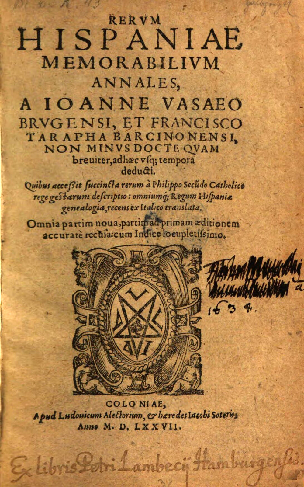 Cover für Rerum Hispaniae memorabilium annales