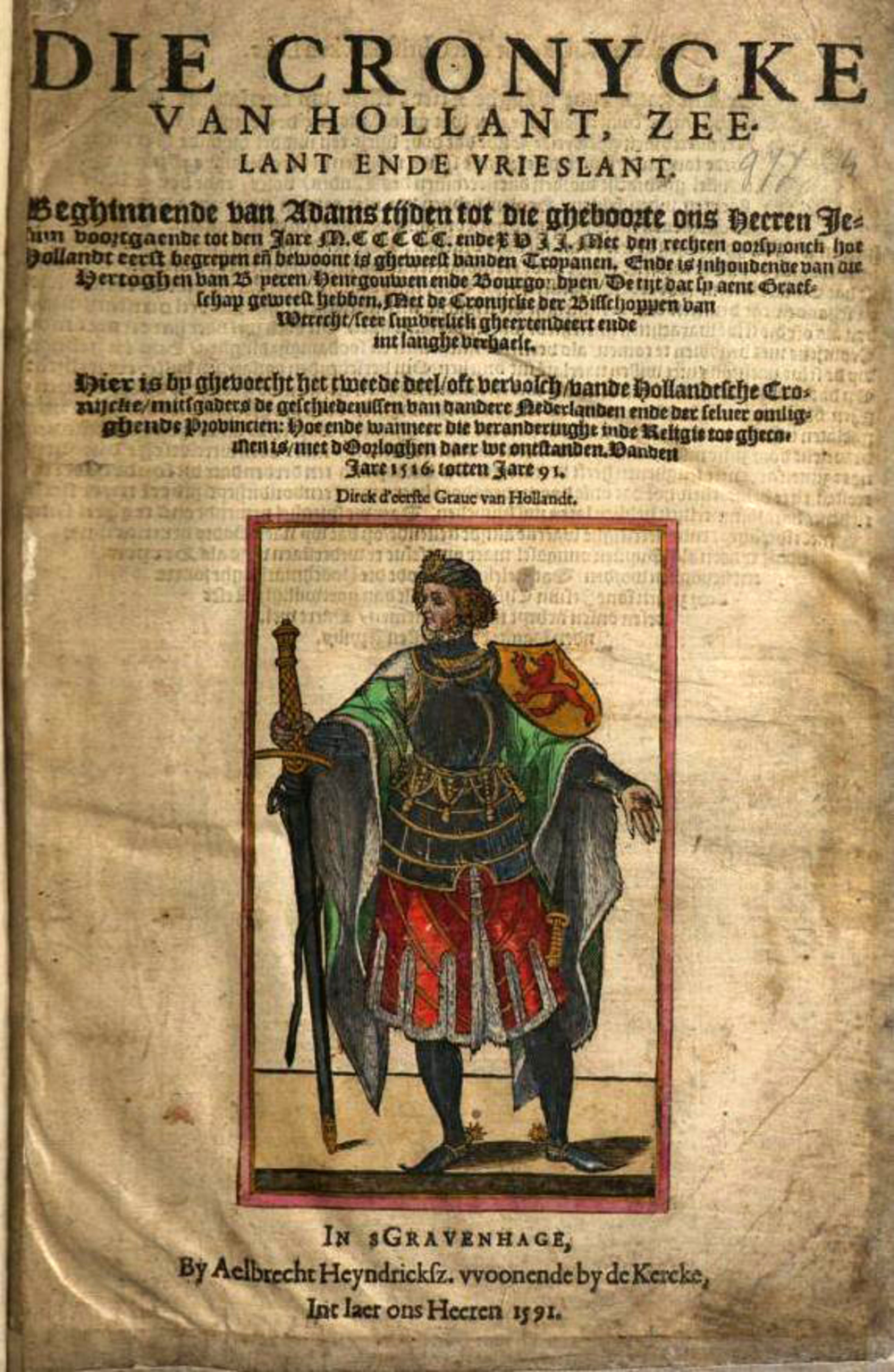 Cover für Die cronycke van Hollant, Zeelant ende Vrieslant