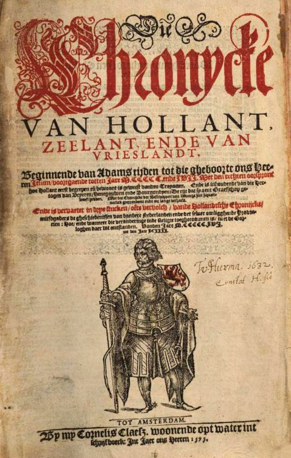 Cover für Die chronycke van Hollant, Zeelant ende van Vrieslandt