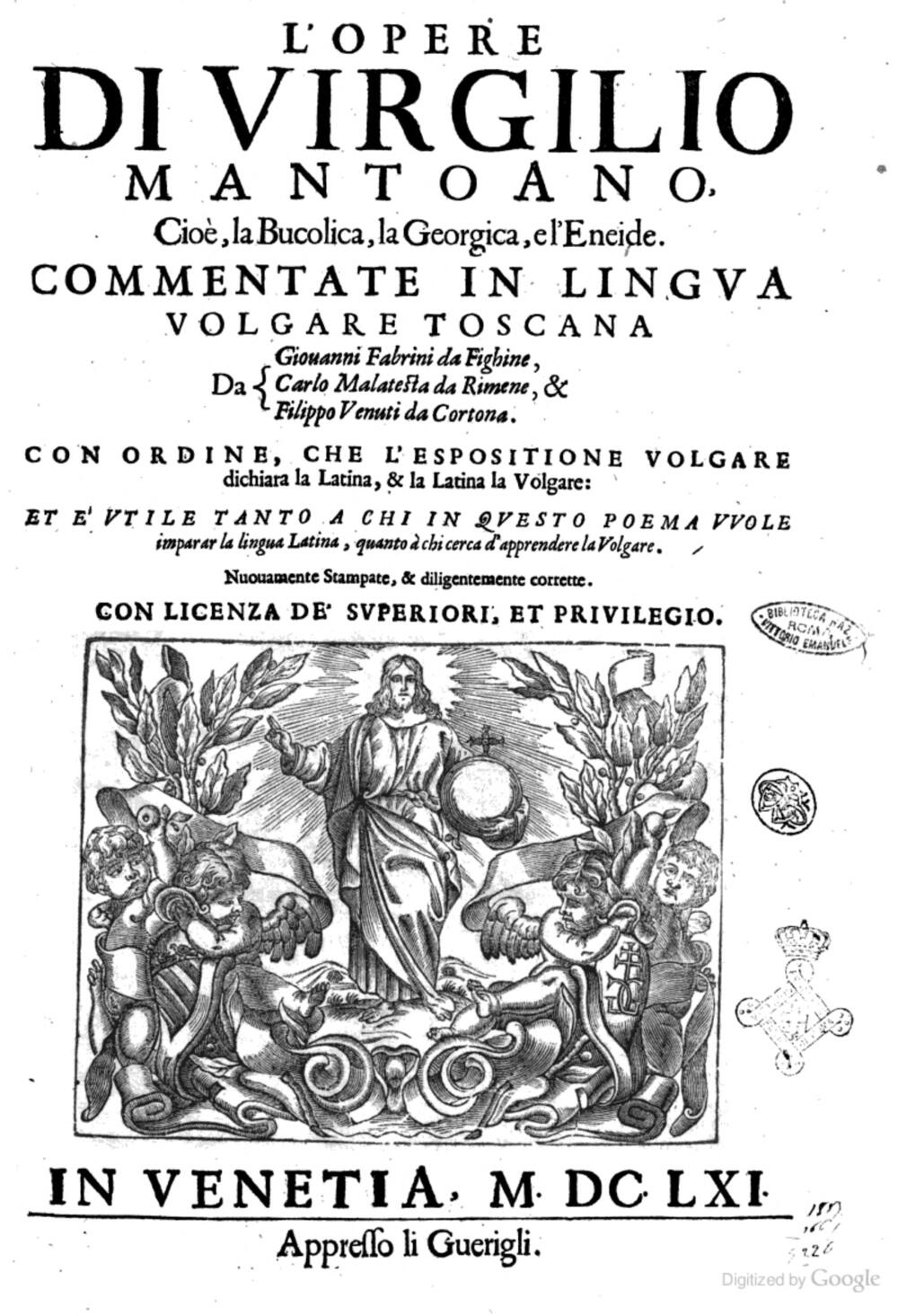 Cover für Filippo Venuti da Cortona, sopra il primo libro della Georgica di Vergilio