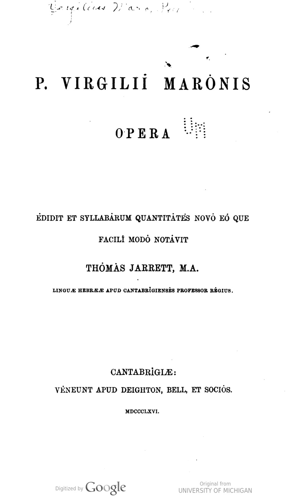 Cover für Georgicon liber primus