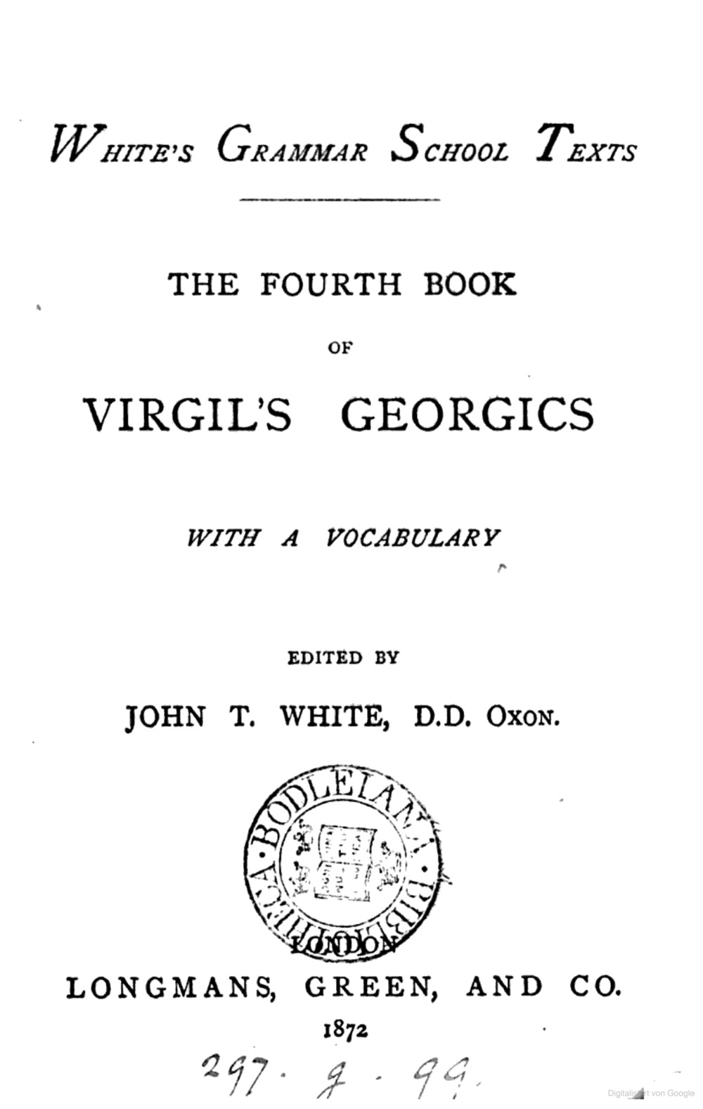 Cover für The fourth book of Virgil's Georgics
