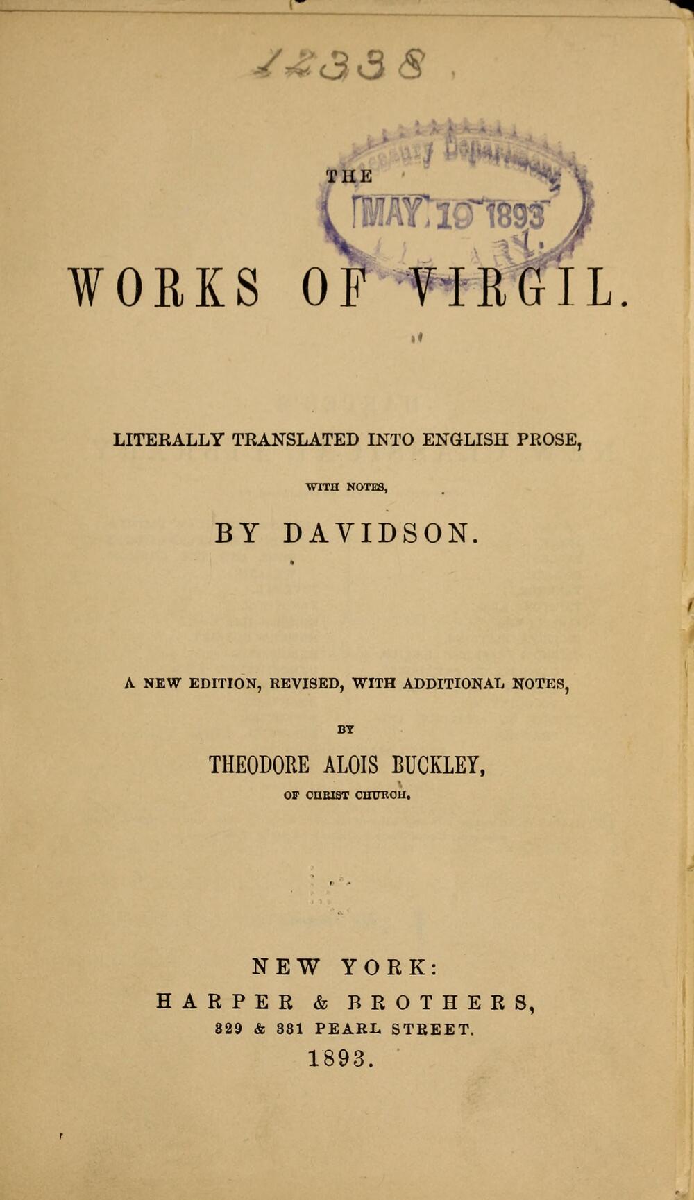 Cover für The works of Virgil